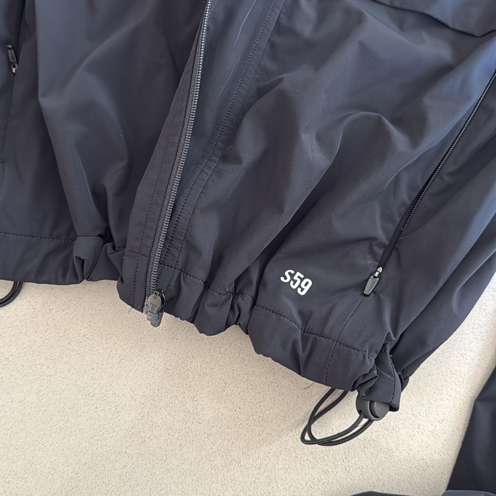 Splits59 Black Utility Jacket - Megan Woven Nylon… - image 4